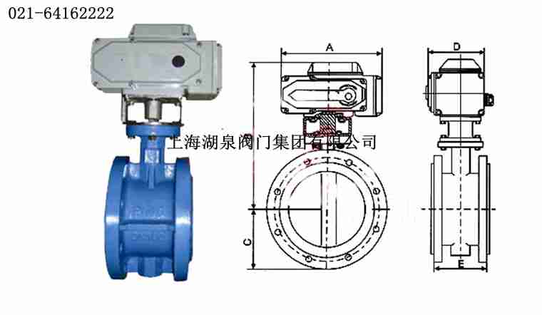 d941X-16c電動蝶閥的型號意義及結(jié)構(gòu)詳細圖解